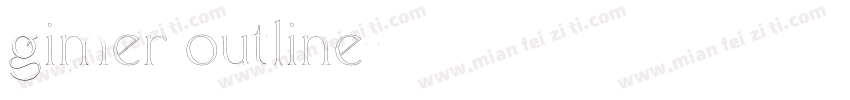 gimer outline字体转换